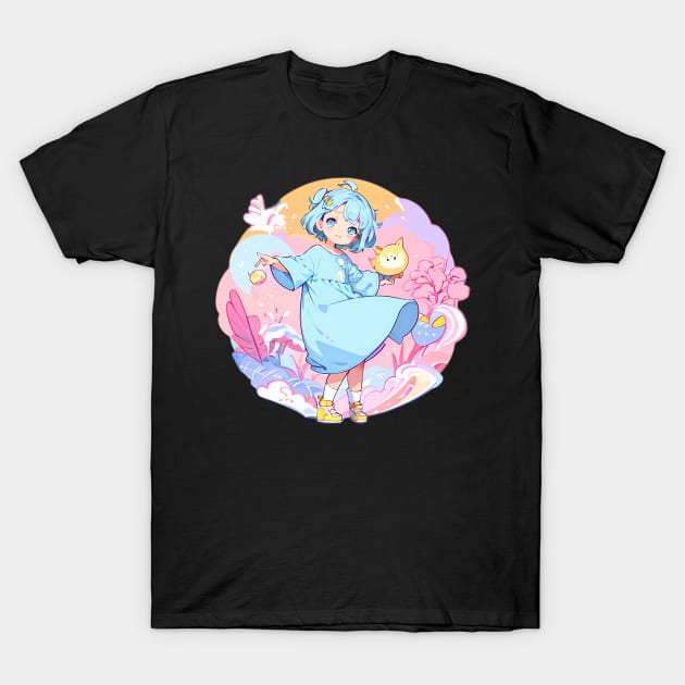 Cute Girl T-Shirt by tempura